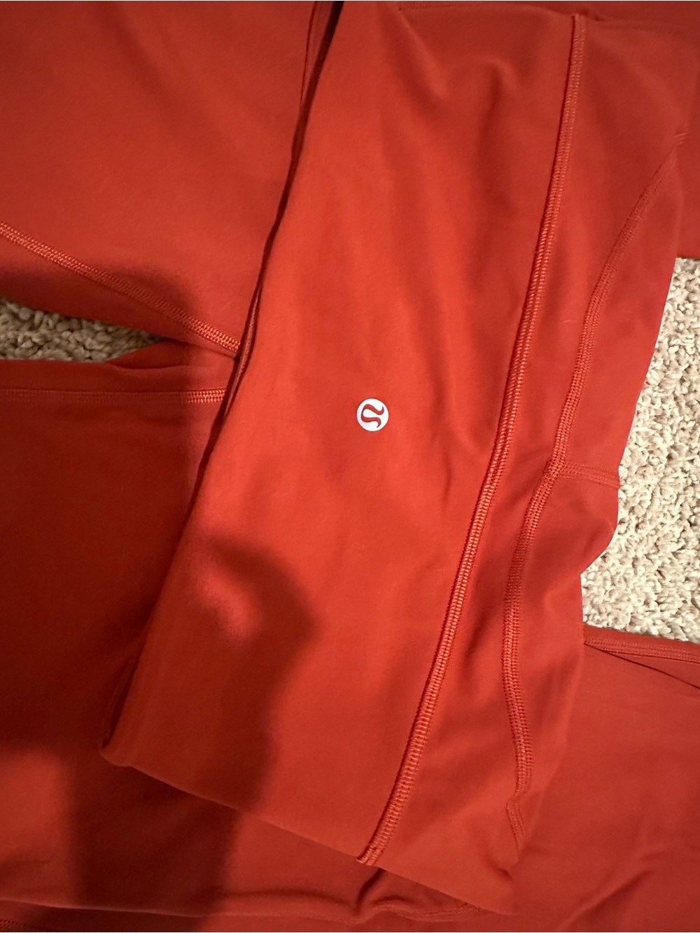 lululemon athletica Wide-Leg Ponte Pants in Rust Orange - Picture 3 of 3